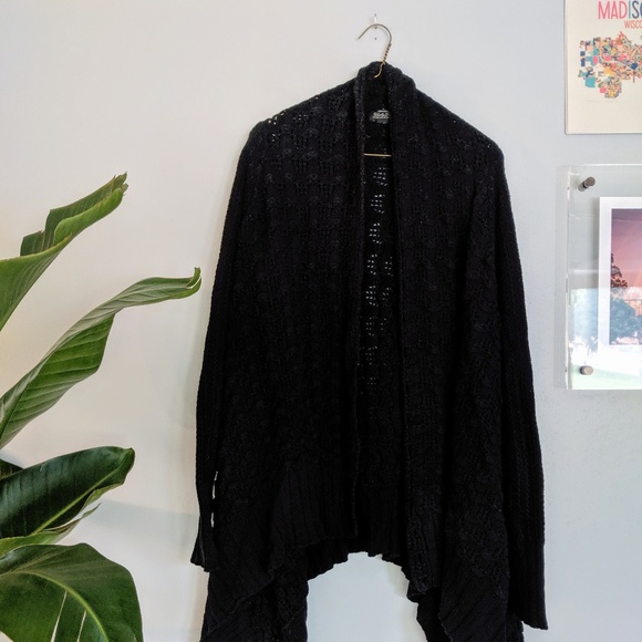 Lucky Brand Knit Shawl Cardigan - Picture 1 of 4